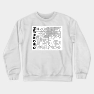 Parma Ohio Map Crewneck Sweatshirt